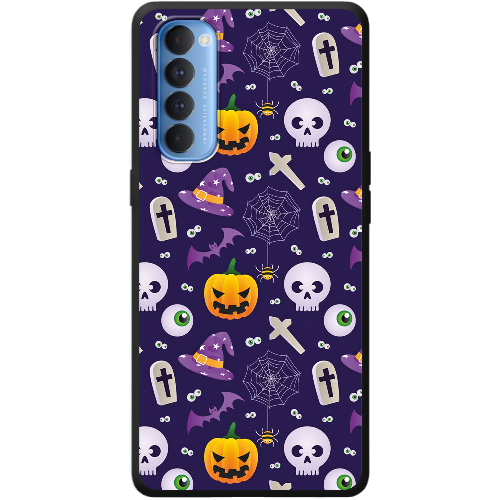 Чехол BoxFace OPPO Reno 4 Pro Halloween Purple Mood