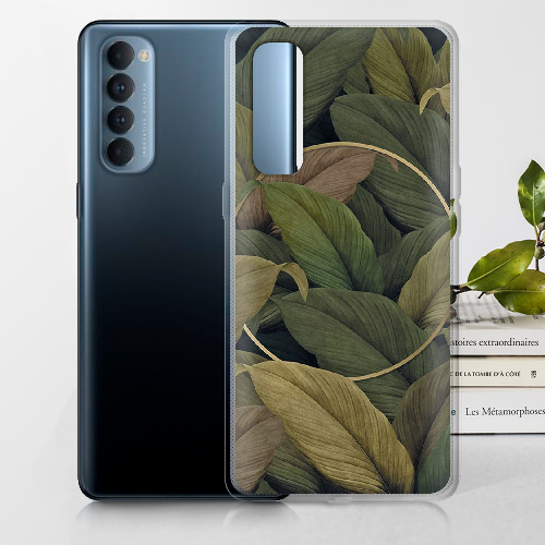 Чехол BoxFace OPPO Reno 4 Pro Green Leaf