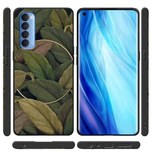 Чехол BoxFace OPPO Reno 4 Pro Green Leaf