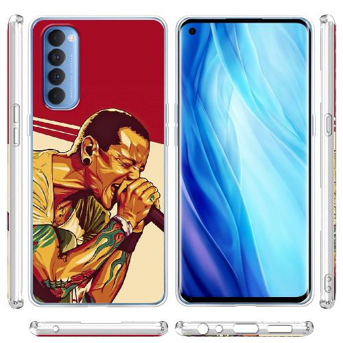 Чехол BoxFace OPPO Reno 4 Pro Chester Bennington