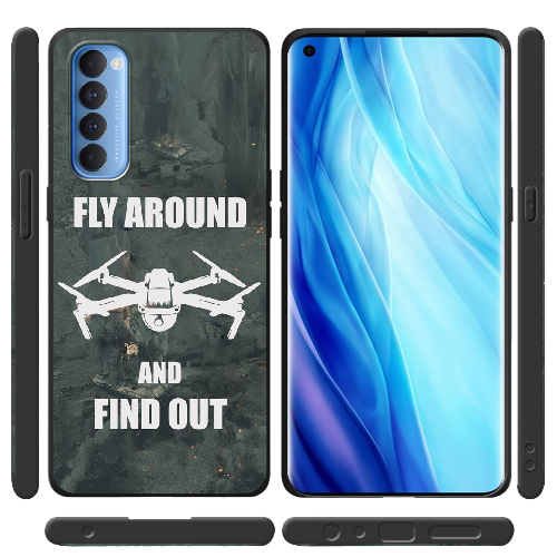 Чехол BoxFace OPPO Reno 4 Pro Дрон Fly Around