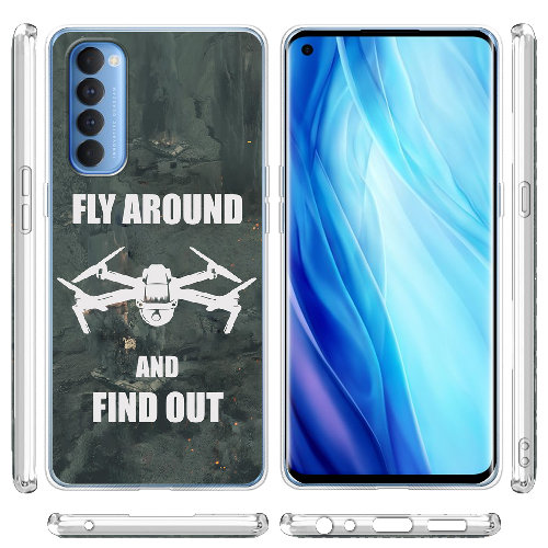 Чехол BoxFace OPPO Reno 4 Pro Дрон Fly Around