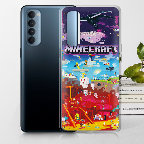 Чехол BoxFace OPPO Reno 4 Pro Minecraft World Beyond