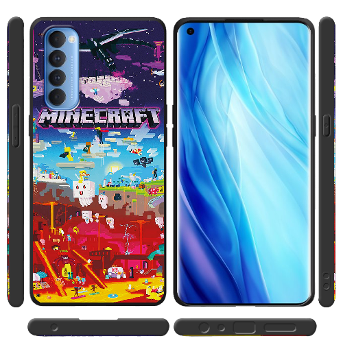 Чехол BoxFace OPPO Reno 4 Pro Minecraft World Beyond