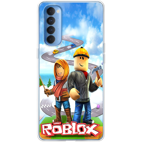 Чехол BoxFace OPPO Reno 4 Pro Roblox Білдерман