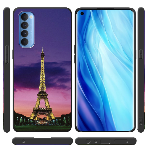 Чехол BoxFace OPPO Reno 4 Pro Полночь в Париже