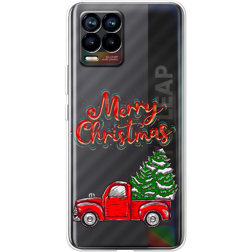 Чехол BoxFace Realme 8 Holiday Car Merry Christmas