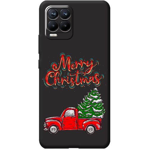 Чехол BoxFace Realme 8 Holiday Car Merry Christmas