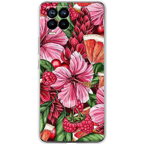 Чехол BoxFace Realme 8 Tropical Flowers