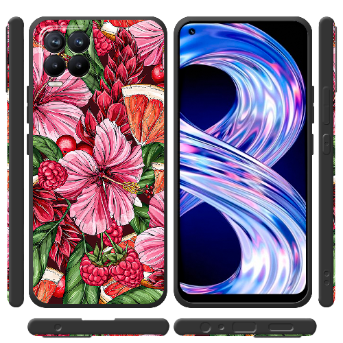 Чехол BoxFace Realme 8 Tropical Flowers