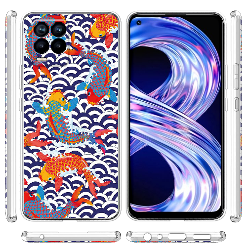 Чехол BoxFace Realme 8 Koi Fish