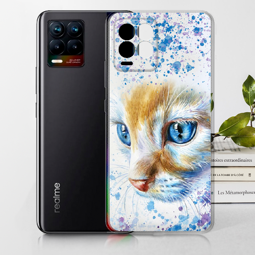 Чехол BoxFace Realme 8 Голубоглазый Кот