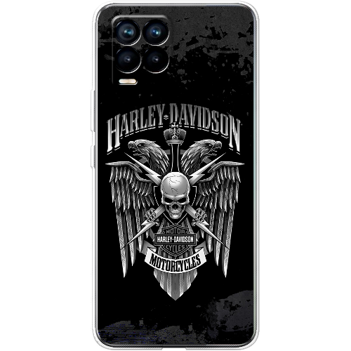 Чехол BoxFace Realme 8 Harley Davidson skull and eagles