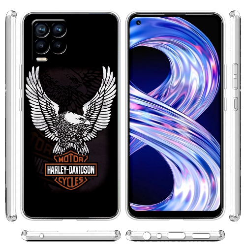 Чехол BoxFace Realme 8 Harley Davidson and eagle