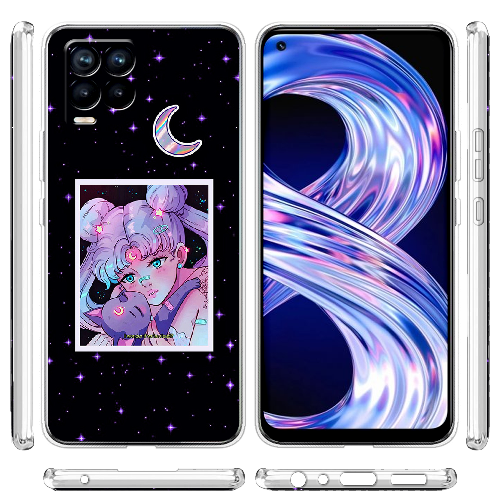 Чехол BoxFace Realme 8 Sailor Moon night