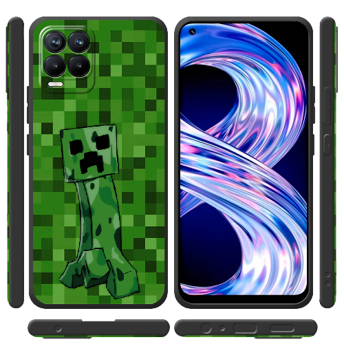 Чехол BoxFace Realme 8 Minecraft Creeper