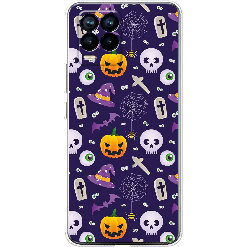 Чехол BoxFace Realme 8 Halloween Purple Mood