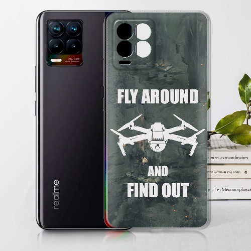 Чехол BoxFace Realme 8 Дрон Fly Around