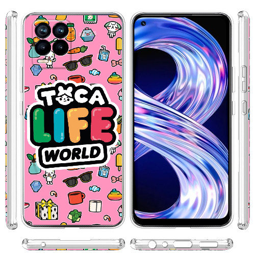 Чехол BoxFace Realme 8 Toca Boca Life World