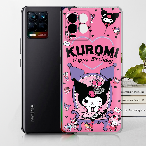 Чехол BoxFace Realme 8 День народження Kuromi