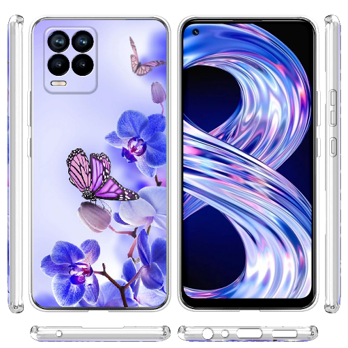 Чехол BoxFace Realme 8 Orchids and Butterflies