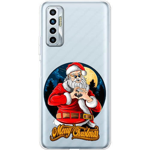 Чехол BoxFace Tecno Camon 17P Cool Santa and heart