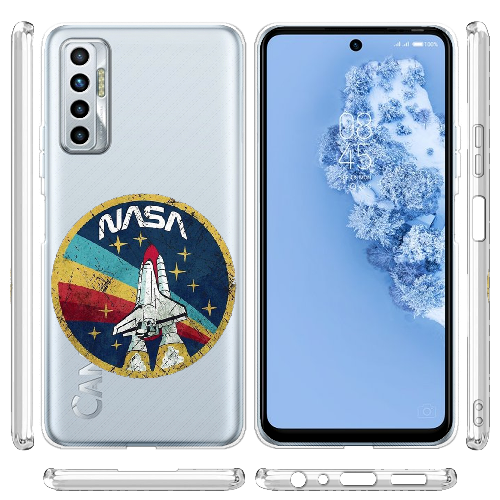 Чехол BoxFace Tecno Camon 17P Space Shuttle NASA