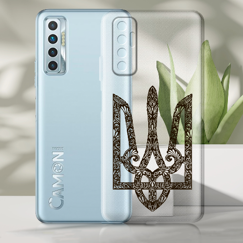 Чехол BoxFace Tecno Camon 17P Ukrainian Black Trident