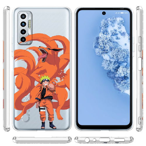 Чехол BoxFace Tecno Camon 17P Naruto and Kurama