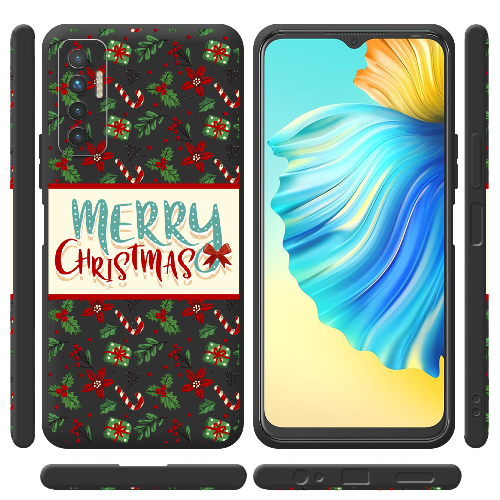 Чехол BoxFace Tecno Camon 17P Vintage Christmas Congratulation