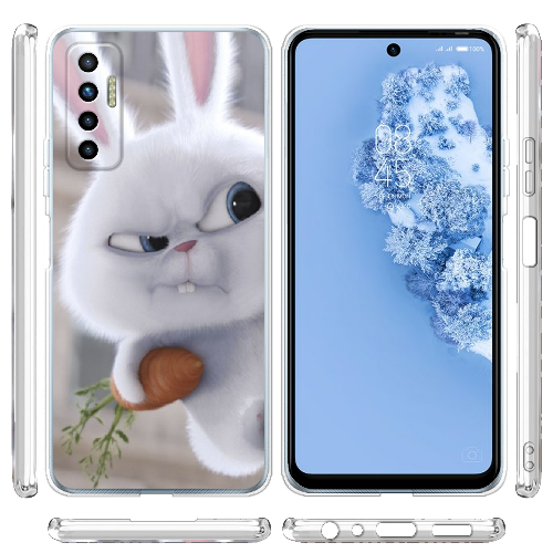 Чехол BoxFace Tecno Camon 17P Rabbit Snowball