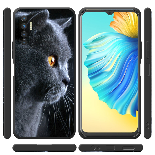 Чехол BoxFace Tecno Camon 17P English cat