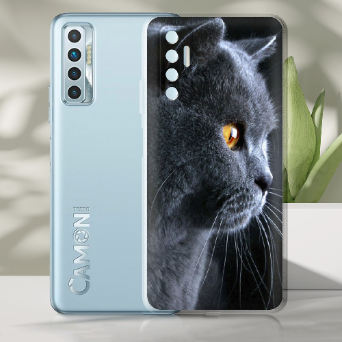 Чехол BoxFace Tecno Camon 17P English cat