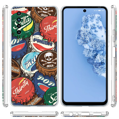 Чехол BoxFace Tecno Camon 17P Drink Lids