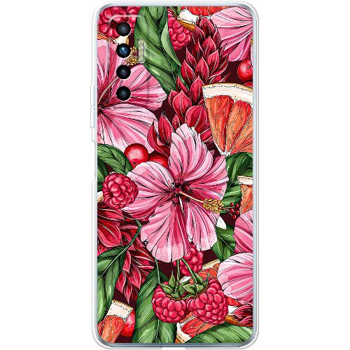 Чехол BoxFace Tecno Camon 17P Tropical Flowers