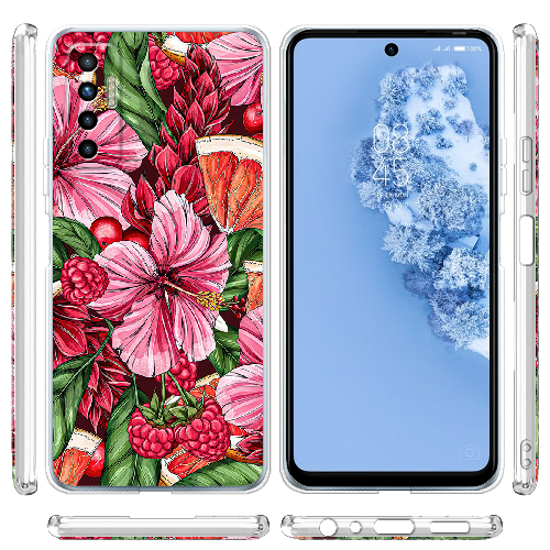 Чехол BoxFace Tecno Camon 17P Tropical Flowers