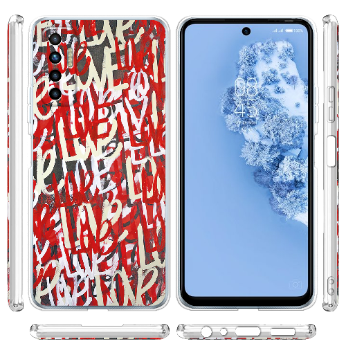 Чехол BoxFace Tecno Camon 17P Love Graffiti