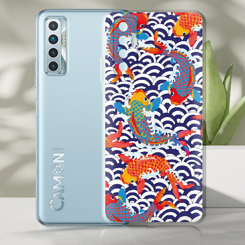 Чехол BoxFace Tecno Camon 17P Koi Fish