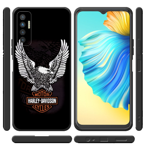 Чехол BoxFace Tecno Camon 17P Harley Davidson and eagle