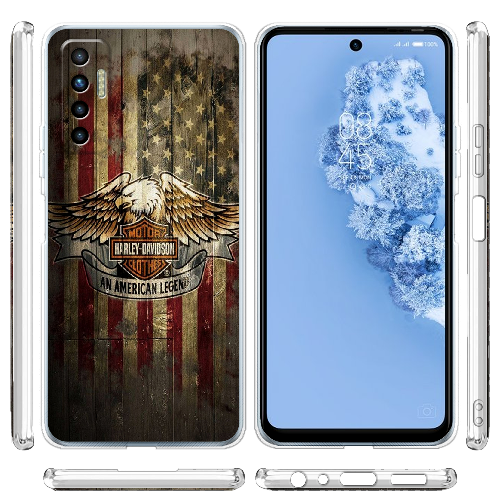 Чехол BoxFace Tecno Camon 17P Harley Davidson An American Legend