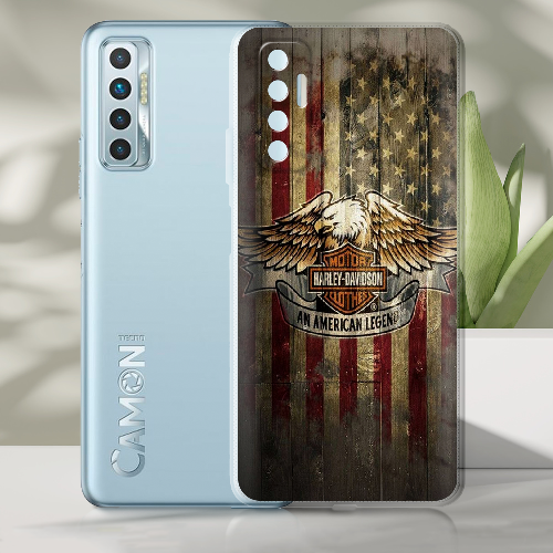 Чехол BoxFace Tecno Camon 17P Harley Davidson An American Legend