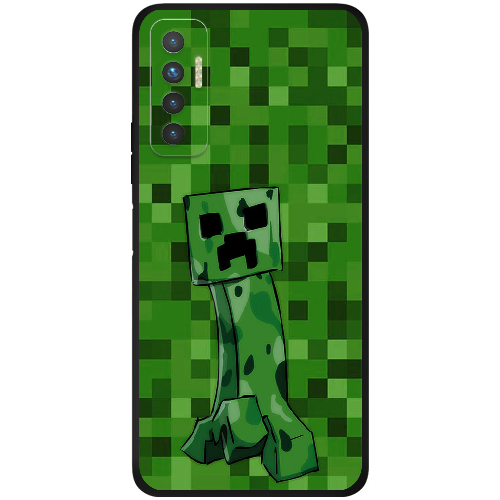 Чехол BoxFace Tecno Camon 17P Minecraft Creeper