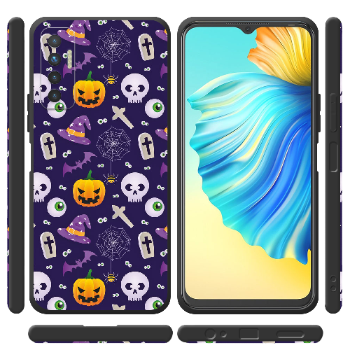 Чехол BoxFace Tecno Camon 17P Halloween Purple Mood