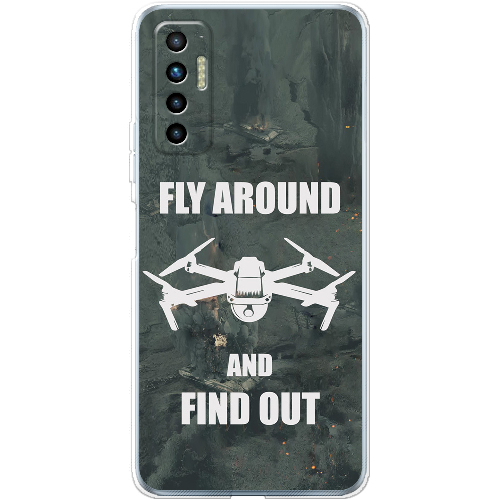 Чехол BoxFace Tecno Camon 17P Дрон Fly Around