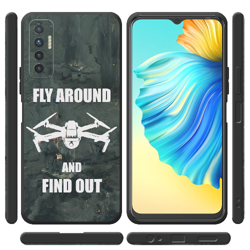 Чехол BoxFace Tecno Camon 17P Дрон Fly Around