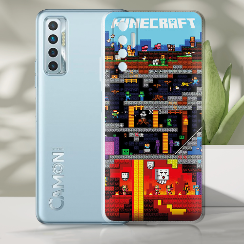 Чехол BoxFace Tecno Camon 17P Minecraft Lode Runner