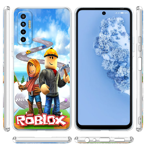 Чехол BoxFace Tecno Camon 17P Roblox Білдерман