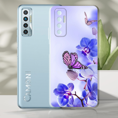 Чехол BoxFace Tecno Camon 17P Orchids and Butterflies