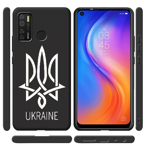 Чехол BoxFace Tecno Spark 5 Pro Тризуб монограмма UKRAINE