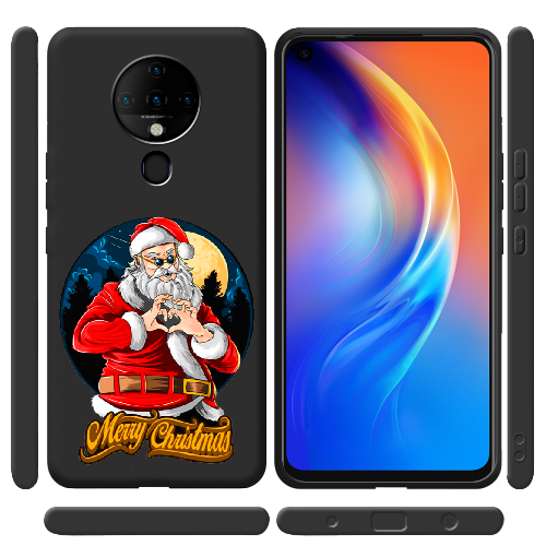 Чехол BoxFace Tecno Spark 6 Cool Santa and heart